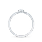 Rosec Jewels-Diamond Solitaire Engagement Ring With Split Shank