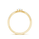 Rosec Jewels-Diamond Solitaire Engagement Ring With Split Shank