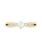 Rosec Jewels-Diamond Solitaire Engagement Ring With Split Shank