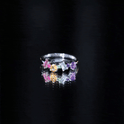 Rosec Jewels-Natural Multi Gemstone Promise Ring for Women