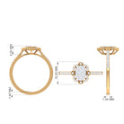 Rosec Jewels-3/4 CT Diamond Solitaire Illusion Art Deco Ring