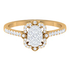 Rosec Jewels-3/4 CT Diamond Solitaire Illusion Art Deco Ring