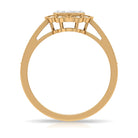 Rosec Jewels-Vintage Inspired Diamond Halo Engagement Ring In Illusion Setting
