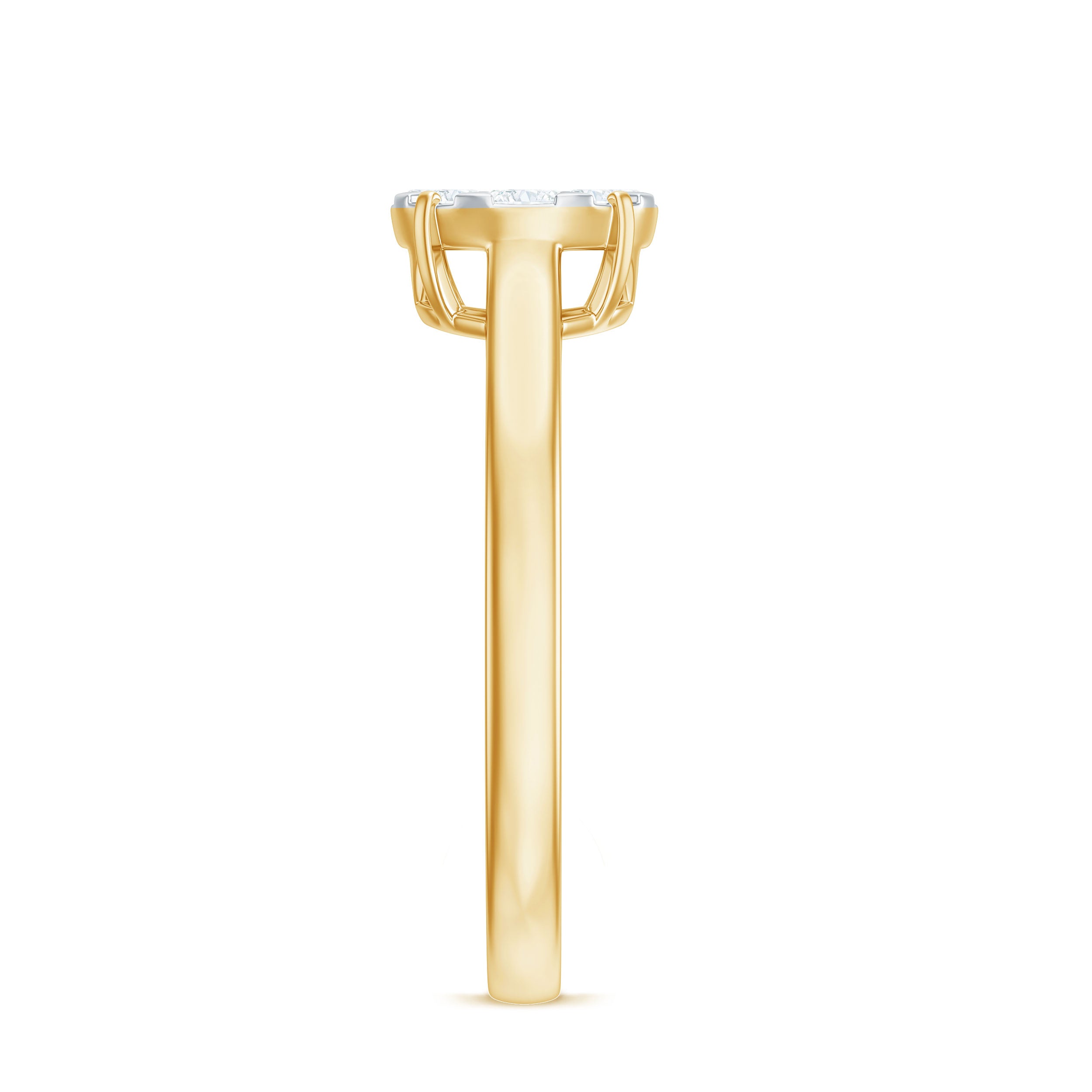 Rosec Jewels-Natural Diamond Promise Ring in Illusion Set