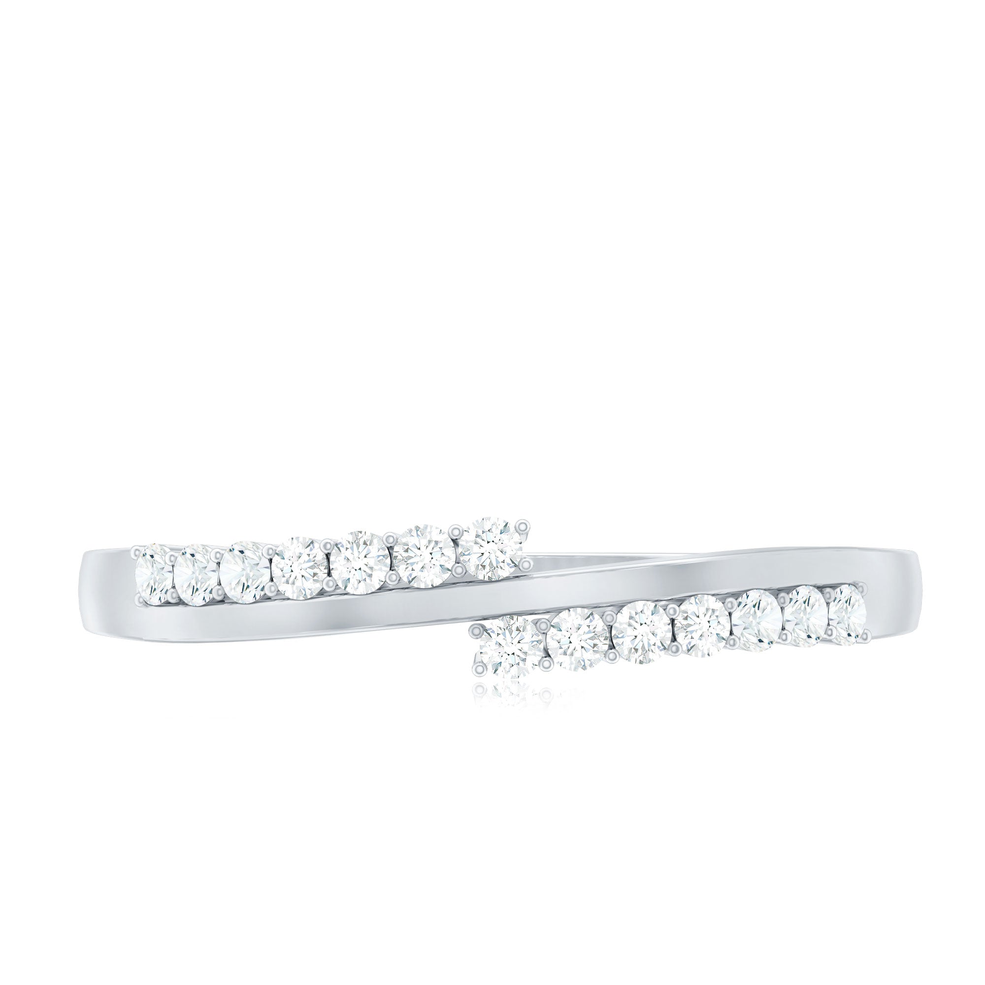 Minimalist Real Diamond Stackable Ring for Women Natural - ( HI-SI ) - Rosec Jewels