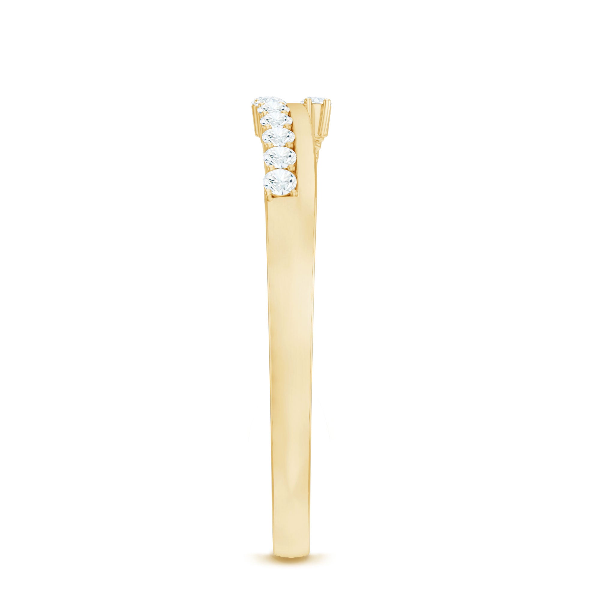 Minimalist Real Diamond Stackable Ring for Women Natural - ( HI-SI ) - Rosec Jewels