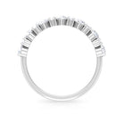 Certified Real Diamond Half Eternity Ring Natural - ( HI-SI ) - Rosec Jewels