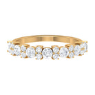 Certified Real Diamond Half Eternity Ring Natural - ( HI-SI ) - Rosec Jewels