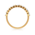 Certified Real Diamond Half Eternity Ring Natural - ( HI-SI ) - Rosec Jewels