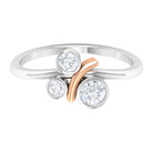 Rosec Jewels-Natural Bezel Set Diamond 3 Stone Promise Ring