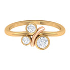 Rosec Jewels-Natural Bezel Set Diamond 3 Stone Promise Ring