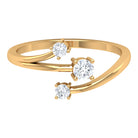 Rosec Jewels-Natural Diamond 3 Stone Proposal Ring for Valentines