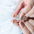 Minimal Diamond Promise Ring in Bezel Setting Natural - ( HI-SI ) - Rosec Jewels