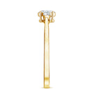 Real Diamond 3 Stone Promise Ring for Valentines Natural - ( HI-SI ) - Rosec Jewels