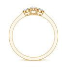 Real Diamond 3 Stone Promise Ring for Valentines Natural - ( HI-SI ) - Rosec Jewels