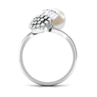 8.25 CT Freshwater Pearl and Diamond Cocktail Engagement Ring Freshwater Pearl - ( AAA ) - Quality - Rosec Jewels