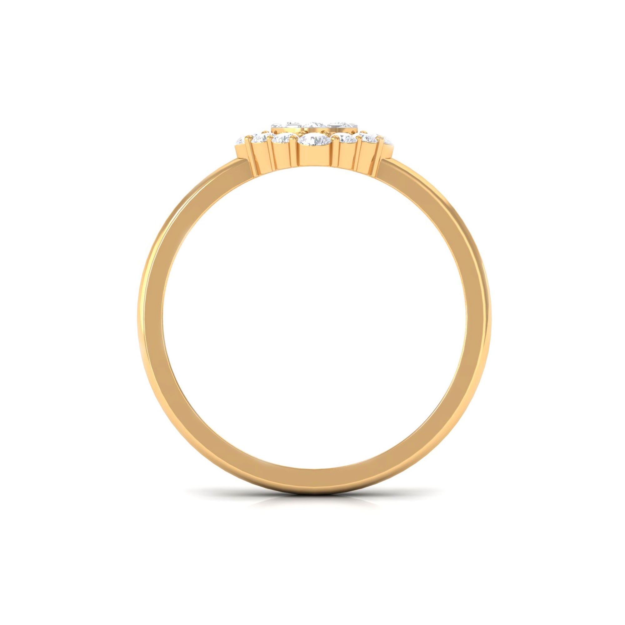 Rosec Jewels-Natural Diamond Classic Engagement Ring with Halo