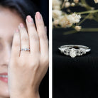 Rosec Jewels-Natural Oval Cut Diamond Solitaire Engagement Ring
