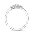 Rosec Jewels-Natural Diamond 3 Stone Engagement Ring with Certificate