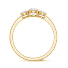 Rosec Jewels-Natural Diamond 3 Stone Engagement Ring with Certificate