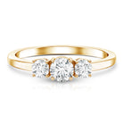 Rosec Jewels-Natural Diamond 3 Stone Engagement Ring with Certificate