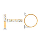 Certified Natural Diamond Wedding Band Ring for Women Natural - ( HI-SI ) - Rosec Jewels