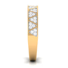 Certified Natural Diamond Wedding Band Ring for Women Natural - ( HI-SI ) - Rosec Jewels