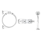 Rosec Jewels-Round Cut Diamond Nature Engagement Ring