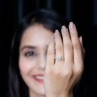 Rosec Jewels-Round Cut Diamond Nature Engagement Ring
