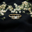 Rosec Jewels-Round Cut Diamond Nature Engagement Ring