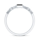 Rosec Jewels-Genuine Black Onyx and Diamond Half Eternity Wedding Band