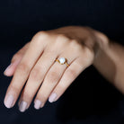 2.25 CT Solitaire Freshwater White Pearl Bypass Ring in Gold Freshwater Pearl - ( AAA ) - Quality - Rosec Jewels