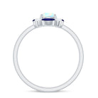 Natural Ethiopian Opal and Sapphire Designer Ring AAA - Rosec Jewels