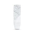 Certified Diamond Designer Wedding Band Ring Natural - ( HI-SI ) - Rosec Jewels