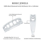 Rosec Jewels-Natural Baguette Diamond Half Eternity Band With Certificate