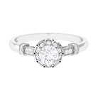 Rosec Jewels-Vintage Style Cubic Zirconia Engagement Ring