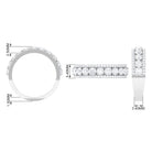 Cubic Zirconia Eternity Wedding Band Ring AAAA - Rosec Jewels