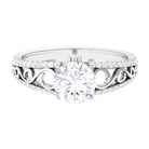 Rosec Jewels-Solitaire 1 Carat Cubic Zirconia Vintage Looking Engagement Ring