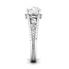 Rosec Jewels-Solitaire 1 Carat Cubic Zirconia Vintage Looking Engagement Ring