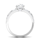 Rosec Jewels-Solitaire 1 Carat Cubic Zirconia Vintage Looking Engagement Ring