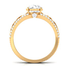 Rosec Jewels-Solitaire 1 Carat Cubic Zirconia Vintage Looking Engagement Ring