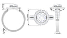 3.25 CT Classic Cubic Zirconia Engagement Ring AAAA - Rosec Jewels