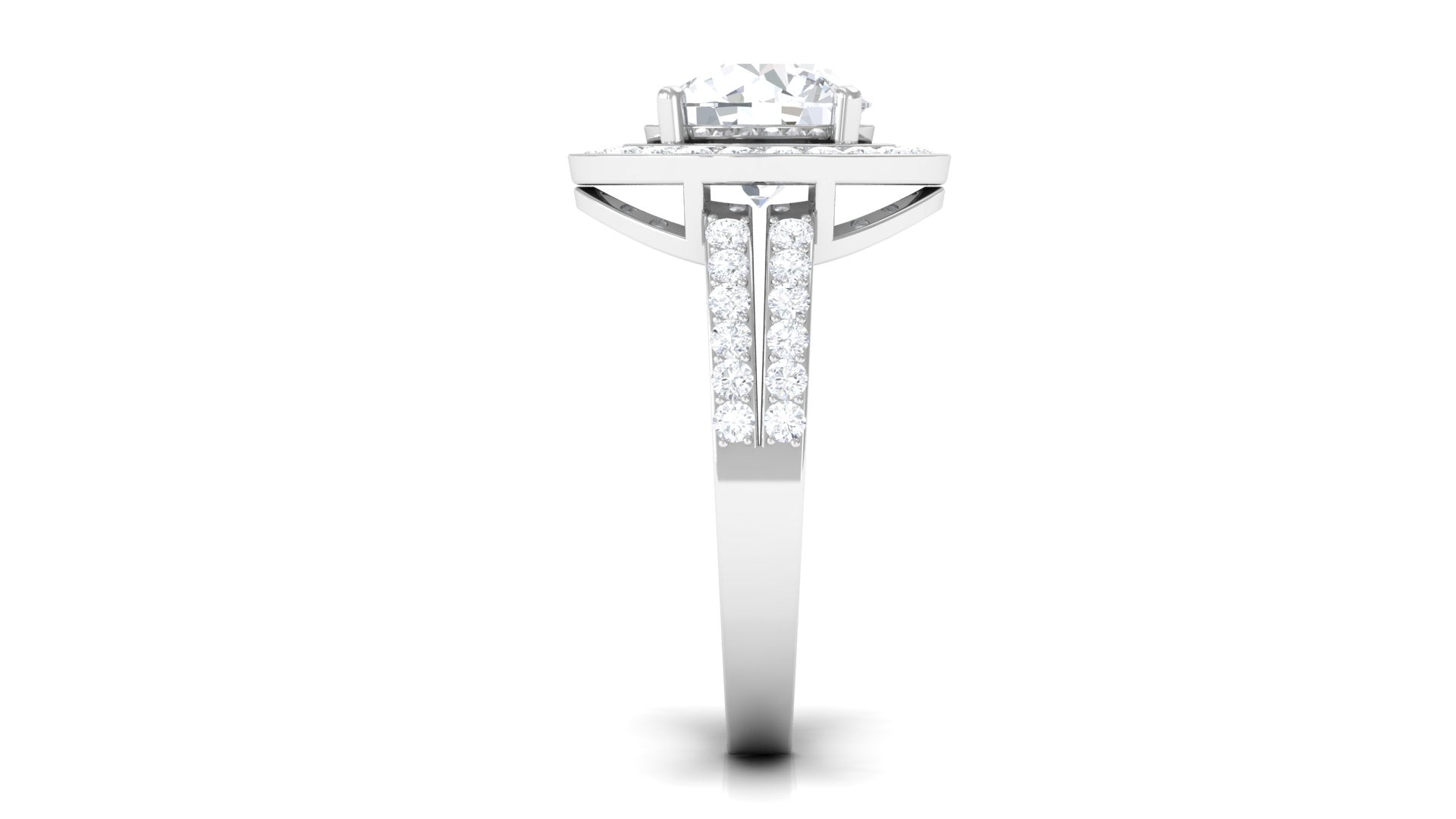 3.25 CT Classic Cubic Zirconia Engagement Ring AAAA - Rosec Jewels