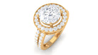 3.25 CT Classic Cubic Zirconia Engagement Ring AAAA - Rosec Jewels