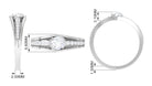 Cubic Zirconia Solitaire Band Ring AAAA - Rosec Jewels
