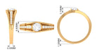 Cubic Zirconia Solitaire Band Ring AAAA - Rosec Jewels