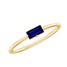 Rosec Jewels-Natural Baguette Blue Sapphire Promise Ring for Women