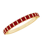 Rosec Jewels-Natural Princess Cut Ruby Half Eternity Ring for Women