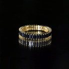 Baguette Cut Black Onyx Eternity Band Ring for Her AAA - Rosec Jewels