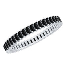 Baguette Cut Black Onyx Eternity Band Ring for Her AAA - Rosec Jewels